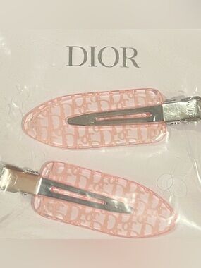 🌸 Dior Pink Monogram Hair Clips Set | GWP | New in package! | Backstage Style